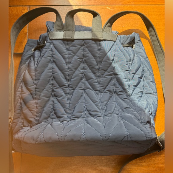 Kate Spade Large Navy Quilted Ellie Flap Backpack-EUC - Picture 5 of 15